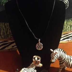 GEMINI/twins necklace & ring set